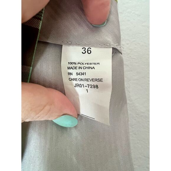 Men's Louis Raphael Plaid Golf Shorts Size 36 Waist Casual Flat Front - Picture 8 of 10